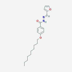 molecular formula C22H30N2O3 B386643 4-(decyloxy)-N'-(2-furylmethylene)benzohydrazide 
