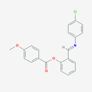 2-{[(4-Chlorophenyl)imino]methyl}phenyl 4-methoxybenzoate