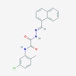 N-(5-chloro-2-methylphenyl)-2-[2-(1-naphthylmethylene)hydrazino]-2-oxoacetamide