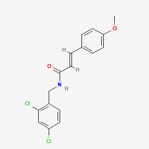 molecular formula C17H15Cl2NO2 B3866489 N-(2,4-dichlorobenzyl)-3-(4-methoxyphenyl)acrylamide 