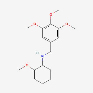 molecular formula C17H27NO4 B3866497 (2-methoxycyclohexyl)(3,4,5-trimethoxybenzyl)amine oxalate 