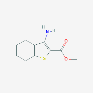molecular formula C10H13NO2S B038665 3-氨基-4,5,6,7-四氢苯并[b]噻吩-2-甲酸甲酯 CAS No. 119205-38-8