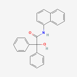 molecular formula C24H19NO2 B3866503 2-hydroxy-N-1-naphthyl-2,2-diphenylacetamide 