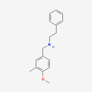 molecular formula C17H21NO B3866519 (4-methoxy-3-methylbenzyl)(2-phenylethyl)amine 