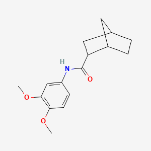 molecular formula C16H21NO3 B3866533 N-(3,4-dimethoxyphenyl)bicyclo[2.2.1]heptane-2-carboxamide 