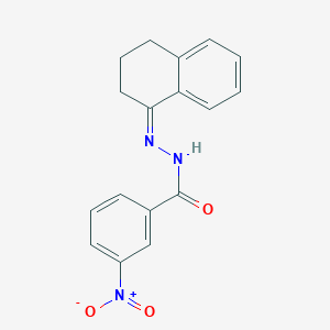 molecular formula C17H15N3O3 B3866542 N'-(3,4-dihydro-1(2H)-naphthalenylidene)-3-nitrobenzohydrazide 