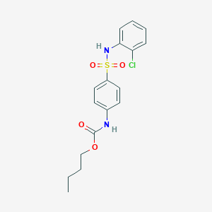 butyl (4-{[(2-chlorophenyl)amino]sulfonyl}phenyl)carbamate