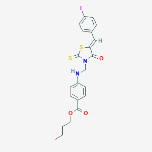 Butyl 4-({[5-(4-iodobenzylidene)-4-oxo-2-thioxo-1,3-thiazolidin-3-yl]methyl}amino)benzoate