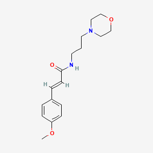 molecular formula C17H24N2O3 B3866619 3-(4-methoxyphenyl)-N-[3-(4-morpholinyl)propyl]acrylamide 
