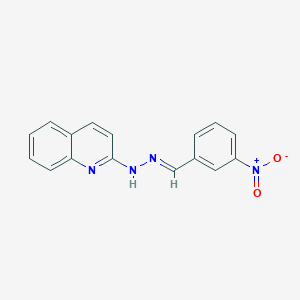 3-nitrobenzaldehyde 2-quinolinylhydrazone