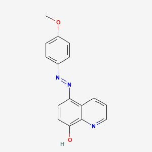 molecular formula C16H13N3O2 B3866702 5,8-quinolinedione 5-[(4-methoxyphenyl)hydrazone] CAS No. 13071-14-2