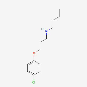 molecular formula C13H20ClNO B3866709 N-[3-(4-chlorophenoxy)propyl]-1-butanamine CAS No. 67747-24-4