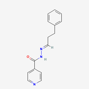 molecular formula C15H15N3O B3866719 N'-(3-phenylpropylidene)isonicotinohydrazide 