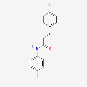 molecular formula C15H14ClNO2 B3866723 2-(4-chlorophenoxy)-N-(4-methylphenyl)acetamide CAS No. 62095-62-9