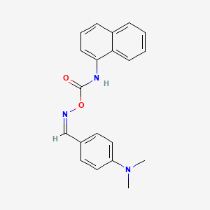 4-(dimethylamino)benzaldehyde O-[(1-naphthylamino)carbonyl]oxime