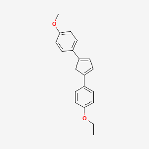 molecular formula C20H20O2 B3866805 1-ethoxy-4-[4-(4-methoxyphenyl)-1,3-cyclopentadien-1-yl]benzene 