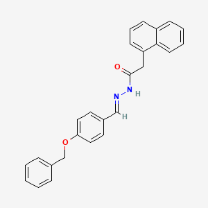molecular formula C26H22N2O2 B3866810 N'-[4-(benzyloxy)benzylidene]-2-(1-naphthyl)acetohydrazide 