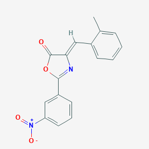 molecular formula C17H12N2O4 B386683 2-{3-nitrophenyl}-4-(2-methylbenzylidene)-1,3-oxazol-5(4H)-one 