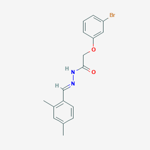 molecular formula C17H17BrN2O2 B3866842 2-(3-bromophenoxy)-N'-(2,4-dimethylbenzylidene)acetohydrazide 