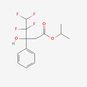 isopropyl 4,4,5,5-tetrafluoro-3-hydroxy-3-phenylpentanoate