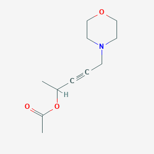 molecular formula C11H17NO3 B3866899 1-methyl-4-(4-morpholinyl)-2-butyn-1-yl acetate 