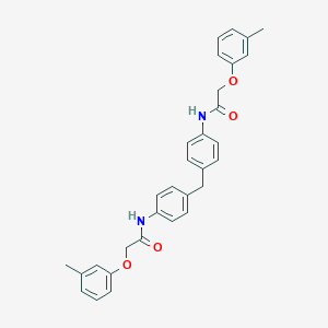 molecular formula C31H30N2O4 B386690 2-(3-methylphenoxy)-N-[4-(4-{[(3-methylphenoxy)acetyl]amino}benzyl)phenyl]acetamide 