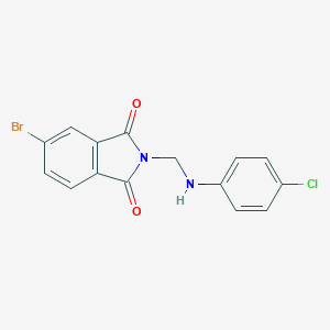 molecular formula C15H10BrClN2O2 B386691 5-bromo-2-[(4-chloroanilino)methyl]-1H-isoindole-1,3(2H)-dione 