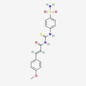 N-({[4-(aminosulfonyl)phenyl]amino}carbonothioyl)-3-(4-methoxyphenyl)acrylamide