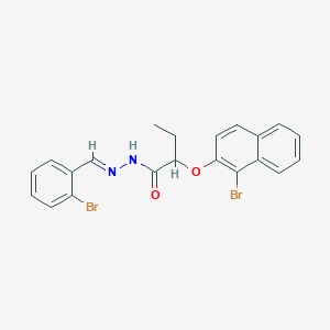 N'-(2-Bromobenzylidene)-2-(1-bromo-2-naphthyloxy)butyrohydrazide