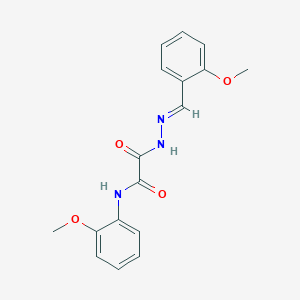 molecular formula C17H17N3O4 B3866968 2-[2-(2-methoxybenzylidene)hydrazino]-N-(2-methoxyphenyl)-2-oxoacetamide 