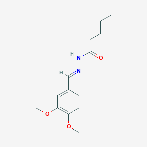 N'-(3,4-dimethoxybenzylidene)pentanohydrazide