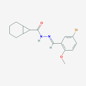molecular formula C16H19BrN2O2 B386698 N'-(5-bromo-2-methoxybenzylidene)bicyclo[4.1.0]heptane-7-carbohydrazide 