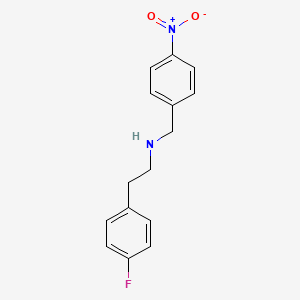 molecular formula C15H15FN2O2 B3866991 2-(4-fluorophenyl)-N-(4-nitrobenzyl)ethanamine CAS No. 355383-13-0