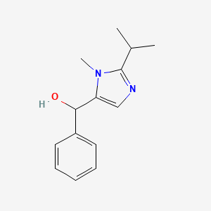 molecular formula C14H18N2O B3866998 (2-isopropyl-1-methyl-1H-imidazol-5-yl)(phenyl)methanol 