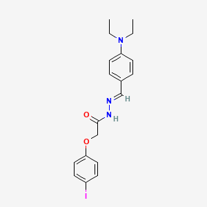 molecular formula C19H22IN3O2 B3867005 N'-[4-(diethylamino)benzylidene]-2-(4-iodophenoxy)acetohydrazide 