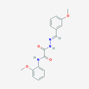 molecular formula C17H17N3O4 B3867030 2-[2-(3-methoxybenzylidene)hydrazino]-N-(2-methoxyphenyl)-2-oxoacetamide CAS No. 352012-67-0