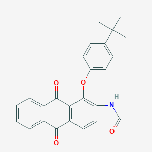molecular formula C26H23NO4 B386704 N-[1-(4-tert-butylphenoxy)-9,10-dioxo-9,10-dihydro-2-anthracenyl]acetamide 
