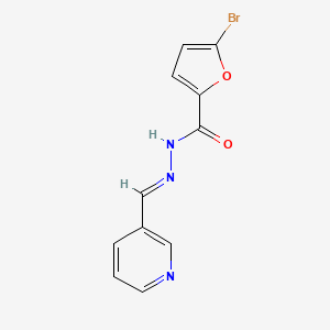 molecular formula C11H8BrN3O2 B3867056 5-bromo-N'-(3-pyridinylmethylene)-2-furohydrazide 