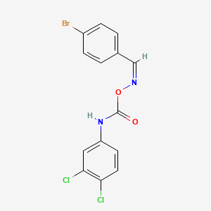 molecular formula C14H9BrCl2N2O2 B3867058 4-bromobenzaldehyde O-{[(3,4-dichlorophenyl)amino]carbonyl}oxime 