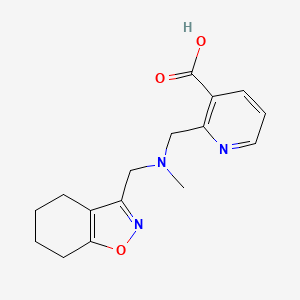 molecular formula C16H19N3O3 B3867063 2-{[methyl(4,5,6,7-tetrahydro-1,2-benzisoxazol-3-ylmethyl)amino]methyl}nicotinic acid 