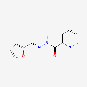 molecular formula C12H11N3O2 B3867088 N'-[1-(2-furyl)ethylidene]-2-pyridinecarbohydrazide 