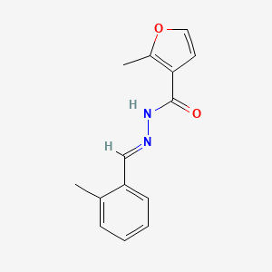 molecular formula C14H14N2O2 B3867101 2-methyl-N'-(2-methylbenzylidene)-3-furohydrazide 