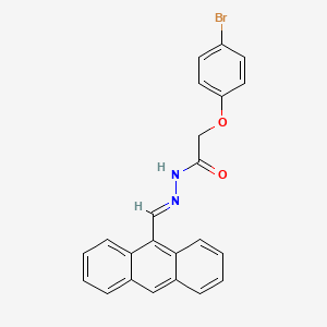 molecular formula C23H17BrN2O2 B3867130 N'-(9-anthrylmethylene)-2-(4-bromophenoxy)acetohydrazide 