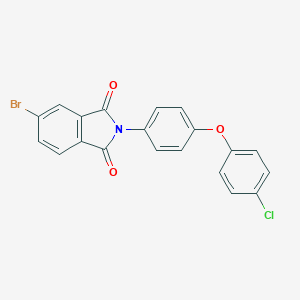 molecular formula C20H11BrClNO3 B386721 5-bromo-2-[4-(4-chlorophenoxy)phenyl]-1H-isoindole-1,3(2H)-dione 