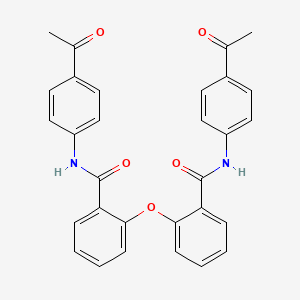 molecular formula C30H24N2O5 B3867242 2,2'-oxybis[N-(4-acetylphenyl)benzamide] 