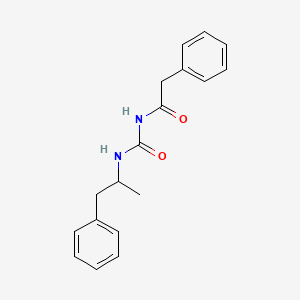 molecular formula C18H20N2O2 B3867275 N-{[(1-methyl-2-phenylethyl)amino]carbonyl}-2-phenylacetamide 