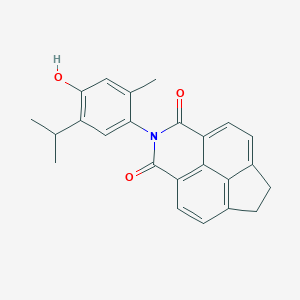 molecular formula C24H21NO3 B386730 2-(4-hydroxy-5-isopropyl-2-methylphenyl)-6,7-dihydro-1H-indeno[6,7,1-def]isoquinoline-1,3(2H)-dione CAS No. 339029-15-1