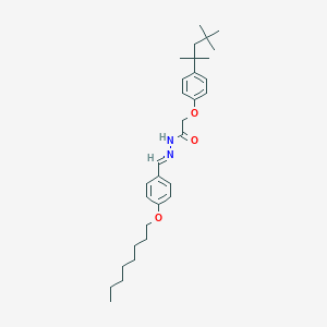 molecular formula C31H46N2O3 B386734 N'-[4-(octyloxy)benzylidene]-2-[4-(1,1,3,3-tetramethylbutyl)phenoxy]acetohydrazide 