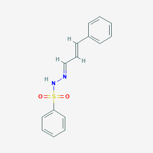 molecular formula C15H14N2O2S B3867377 N'-(3-phenyl-2-propen-1-ylidene)benzenesulfonohydrazide 