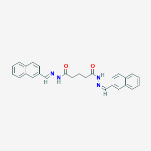 molecular formula C27H24N4O2 B3867418 N'~1~,N'~5~-bis(2-naphthylmethylene)pentanedihydrazide 
